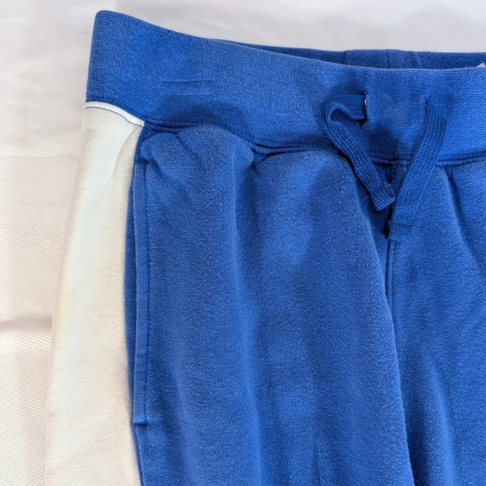 Nike Kids Blue and White with Red Nike Logo Track/Jogger Pants Size Large